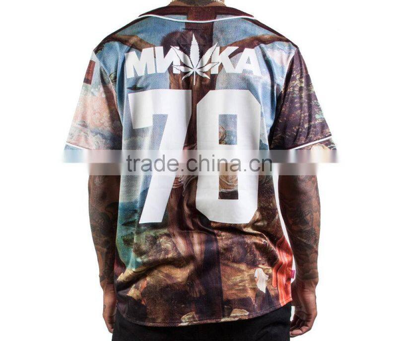 Camo baseball jersey / Digital camo baseball jersey / digital printed_casual sublimation baseball jersey with customized printed