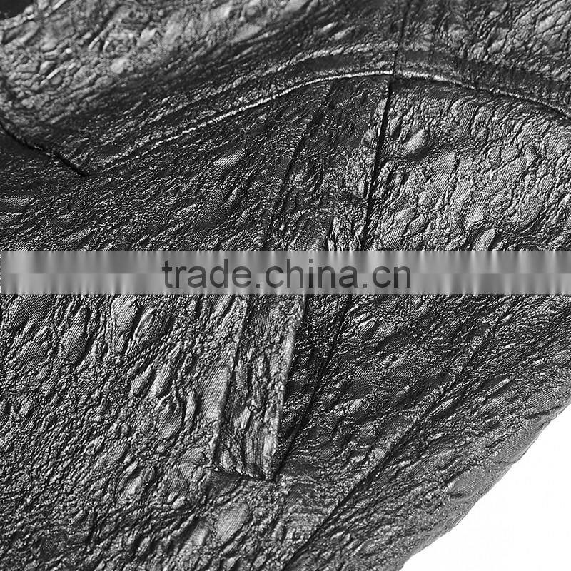 PK-071 New arrivals unique design bark pattern straps tight pants with pockets