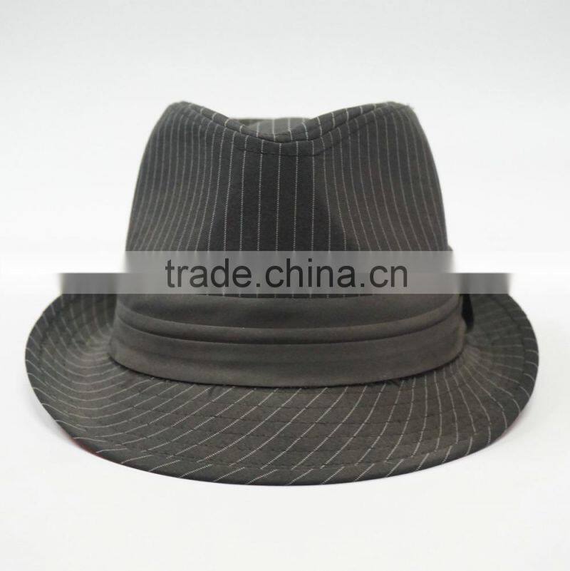 hot selling T/C fashion men fedora hat for wholesale