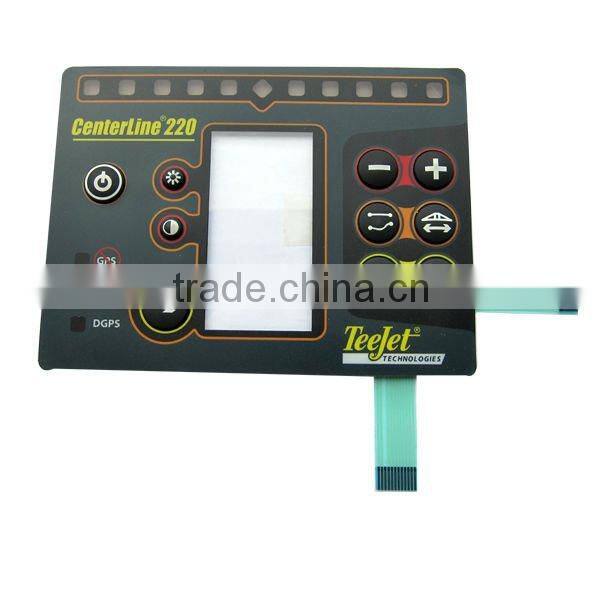 Custom Silicone Rubber Button Membrane Switch With PCB And Transparent Window