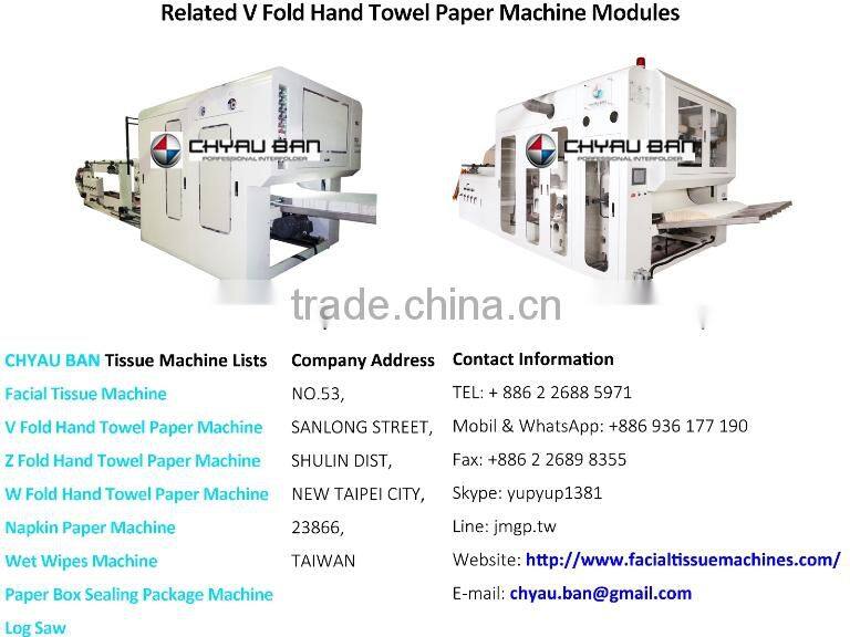 5 Line Slitting V Fold Kitchen Paper Hand Towel Machinery