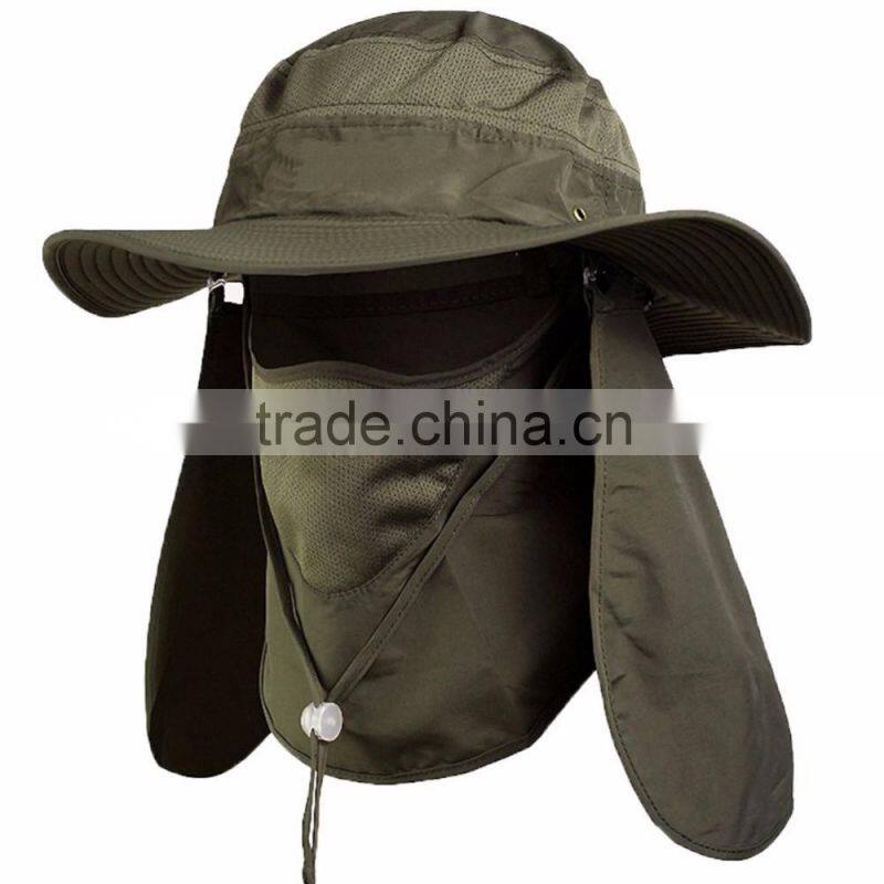 Outdoor Fashion Summer Outdoor Sun Protection Fishing Cap Neck Face Flap Hat