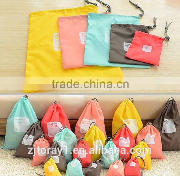 Waterpoof nylon drawstring bag in different size