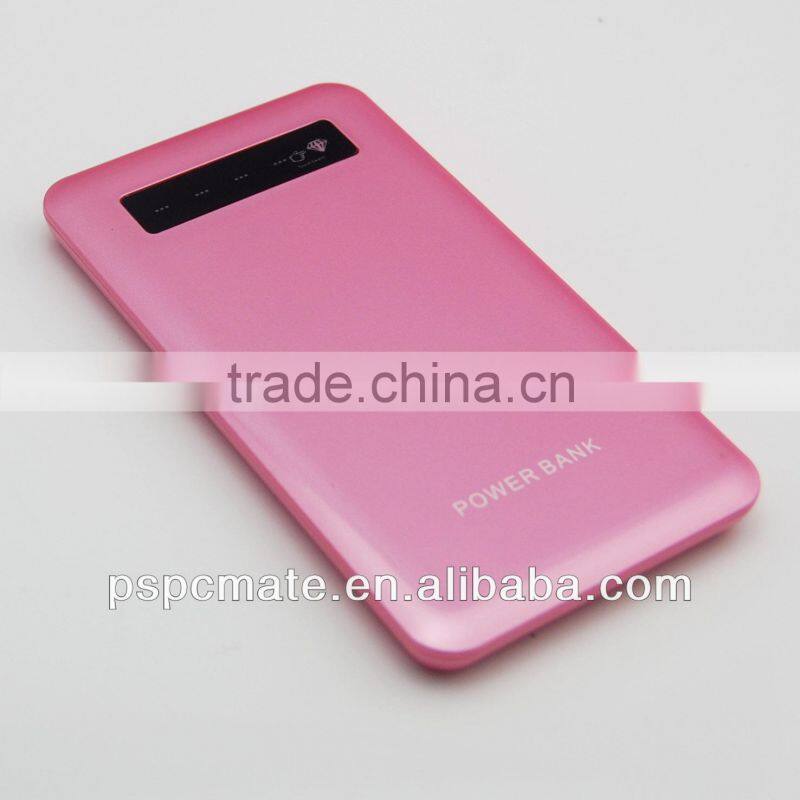 Slim 5000mah Portable Power Bank External Battery Pack Charger