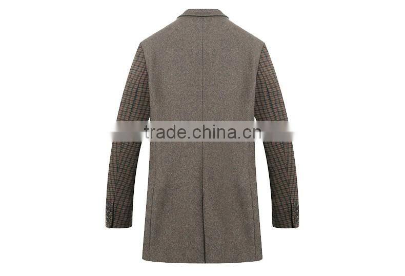 oem clothing manufacturing turkish slim fit stripe check fleece Woolen Plaids tweeds man's tailored blazer jacket