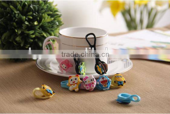 newest fashion cute carton design silicone cord winder