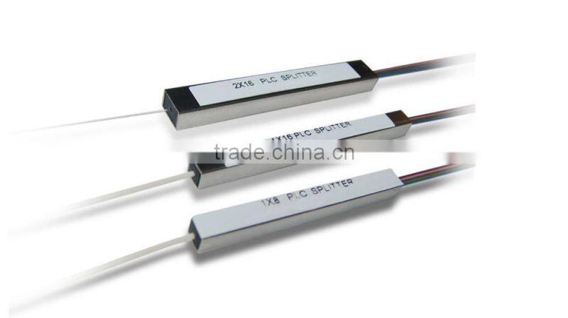 Factory supply 1X2 1X4 1X8 1X16 1X32 1X64 1X128 fiber optic PLC splitter made in China