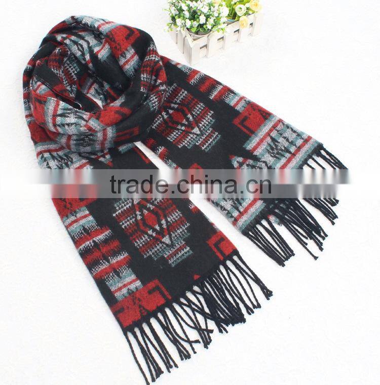 New product high quality fashion Geometric pattern scarf WJ-664