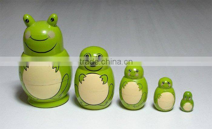 Ningbo Chuang Christmas Decoration Wooden Nesting Doll (Russian Doll)