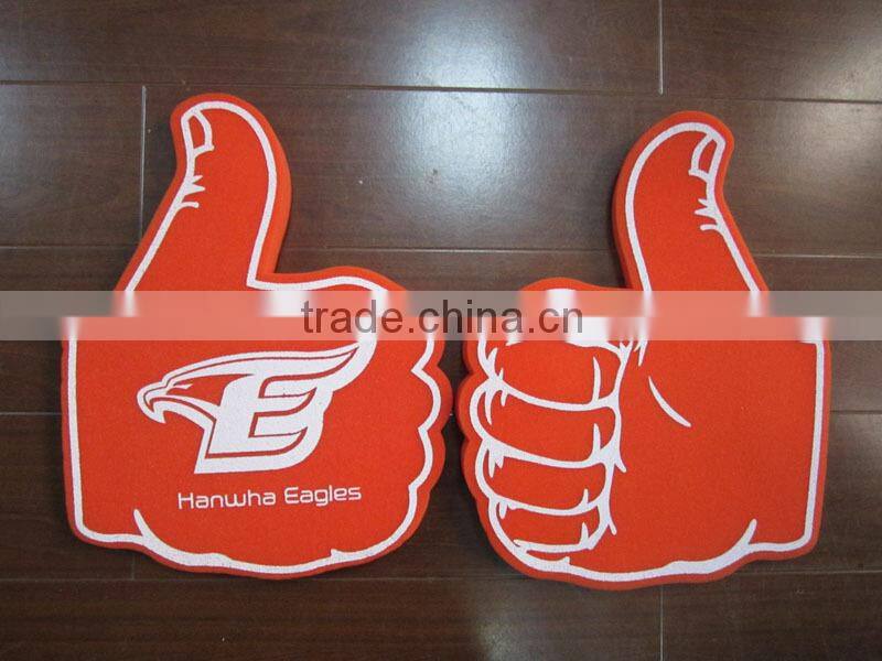 Cheering PU Sponge Soft Foam hand Thumb finger