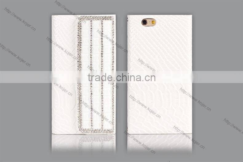 New bling-bling Crocodile handbag leather wallet holster flip case