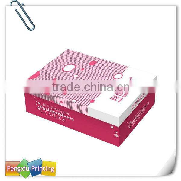 Cardboard Color Shoe Box with Lid