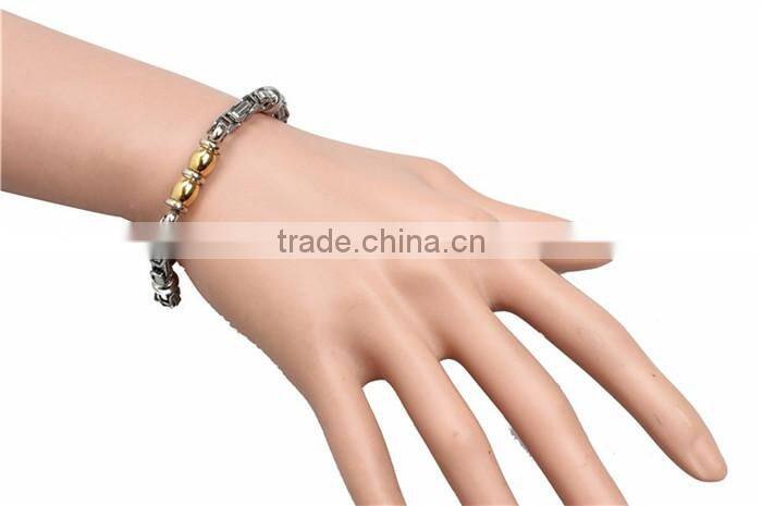 Latest design joint 316l stainless steel jewelry bracelet for men