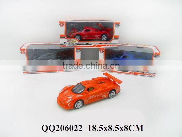 Pull back die cast car with light & IC
