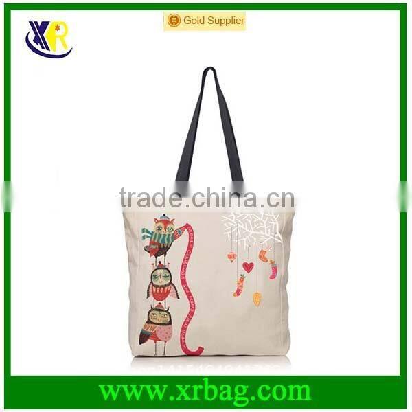 Cotton Tote Bag With Heat Transfer Printing Shopping Bag