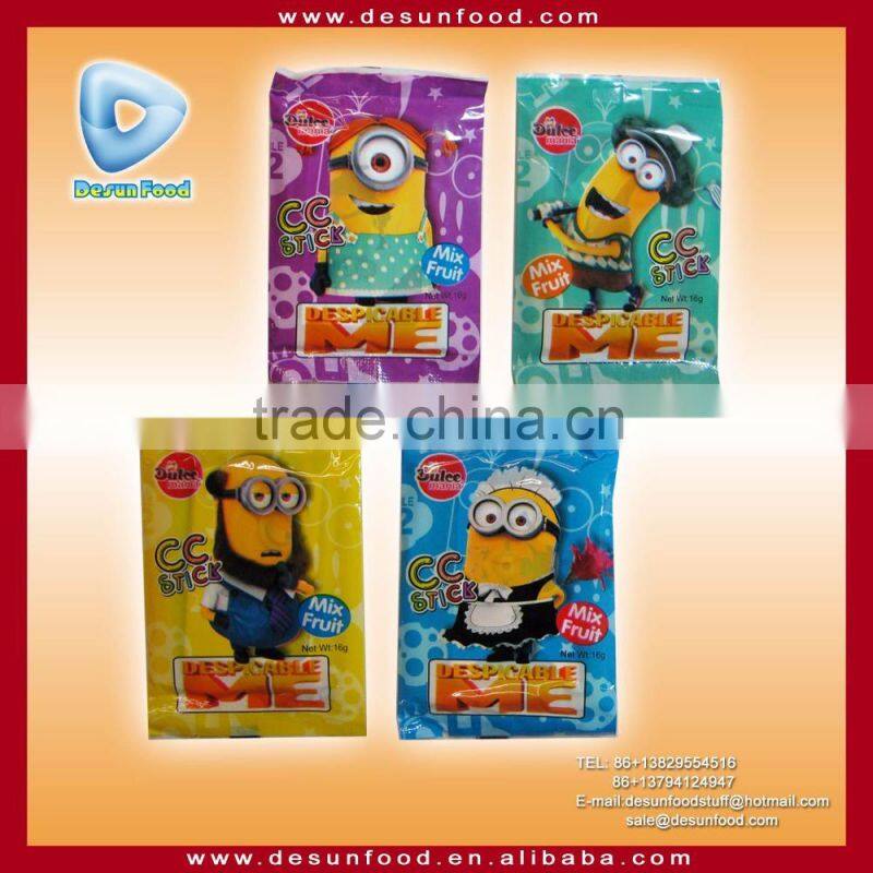 Despicable Me mix fruit cc stick with puzzle toy