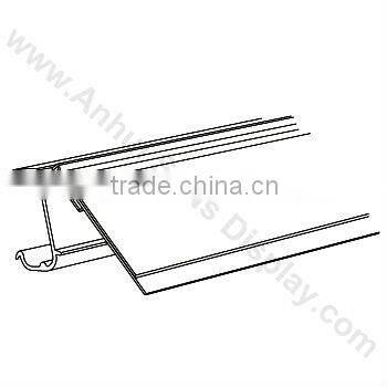 Clear Plastic Shelf Label Holder with Foam Tape for Supermarket