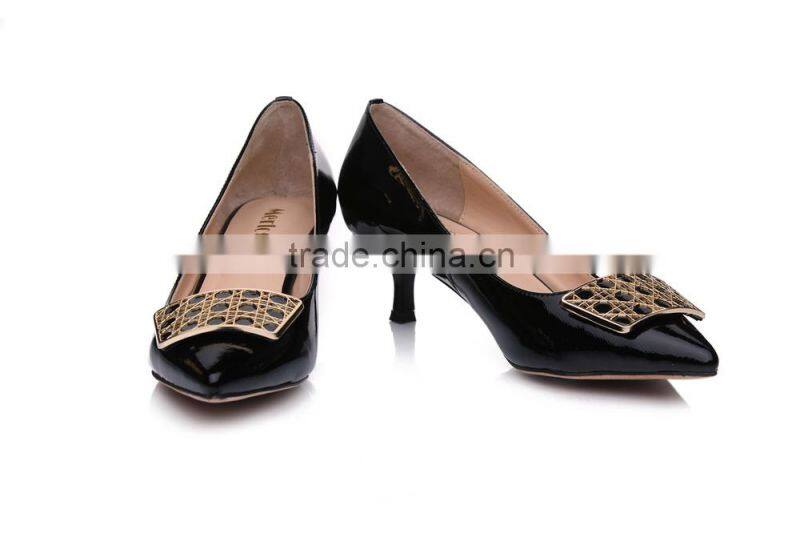 2015 Guangzhou factory real leather summer boots wedge women shoes
