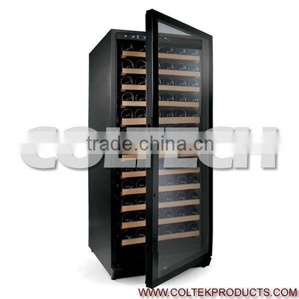 122 Bottles single zone glass door wine bottle cooler