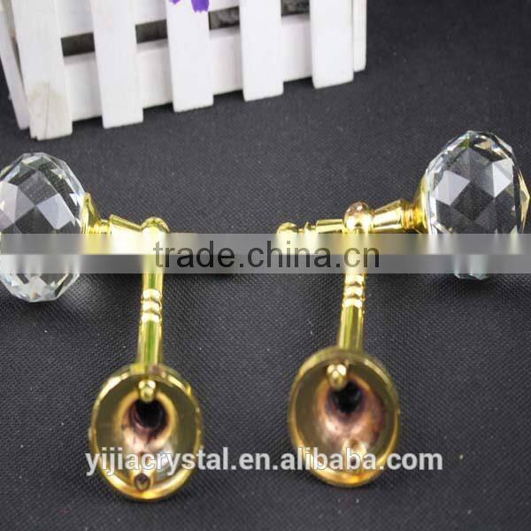 New design silver or gold color best seller factory directly sale cheap price crystal curtain pole