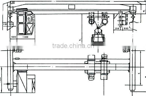 LZ Model Single Girder Grab Crane 3t 5t 10t