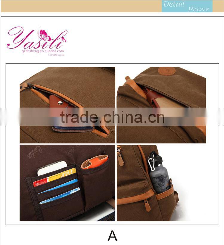 school backpacks for university students casual fashionable canvas backpack polo canvas bags