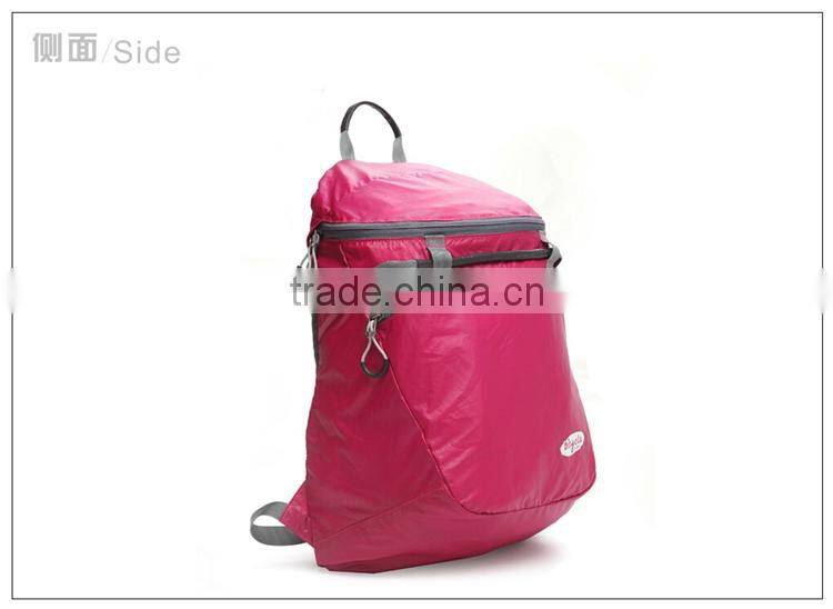 2014 high quality outdoor Nylon bag folding as square pocket
