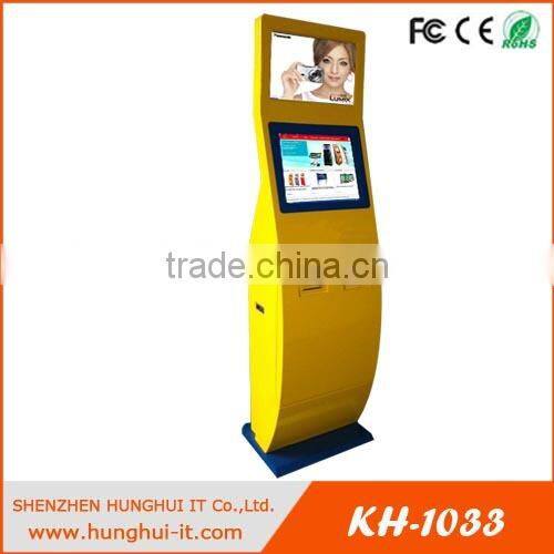 dual screens 19inch touch screen payment kiosk