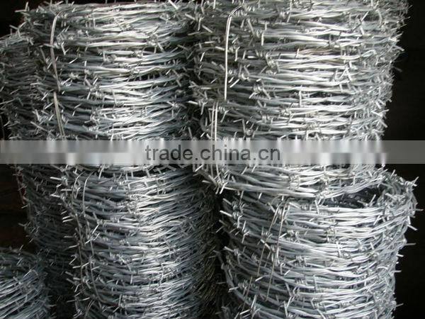 ISO9001 factory galvanized barbed wire