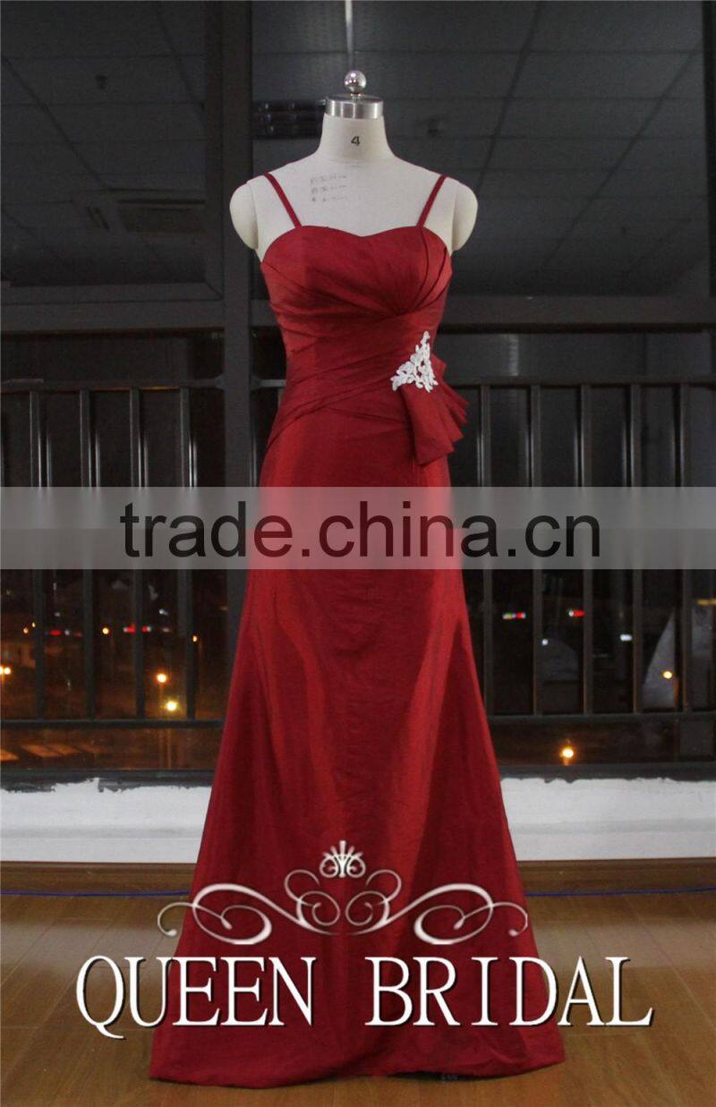 Real Works Wine Red Evening Dresses China with Detachable Cape 2015