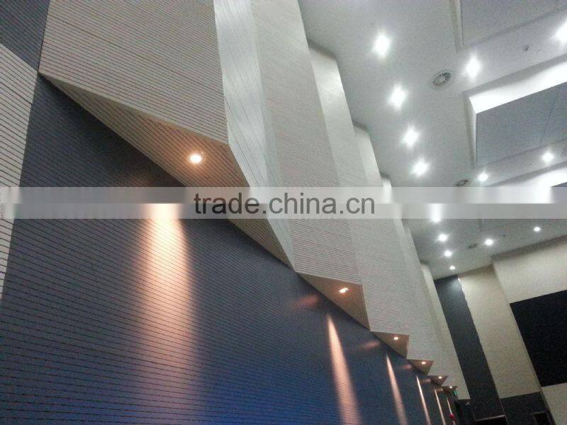 2015 High Quality Soundproofing Interior Wooden Grooved Acoustic Panel For Gym