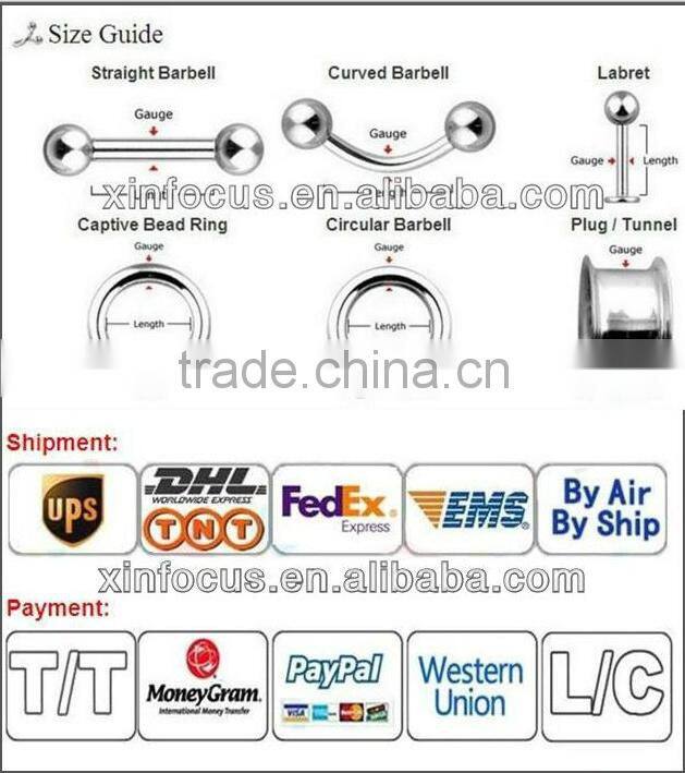 G23 Titanium Nose Stud G23 Body Jewelry