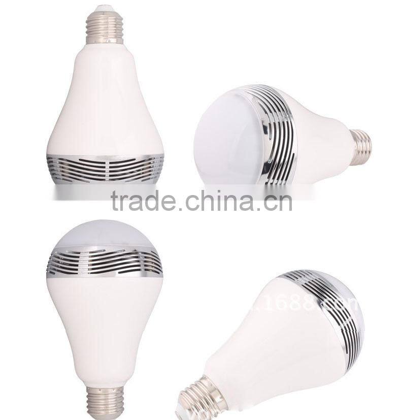 Fashion smart bluetooth led speaker bulb with mobile phone app control