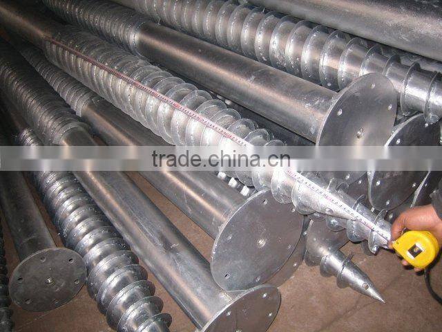 ground drill anchor for mounting solar power systems F114*1600