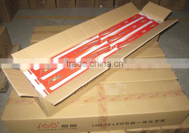 14w T5 900mm aluminum and PC tube integration 3ft led light tube with ballast