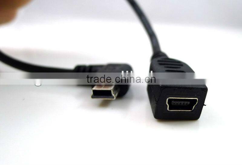 Popular USB A male to USB female panel mount adapter Extend cable + Screw Lock,1 M cable