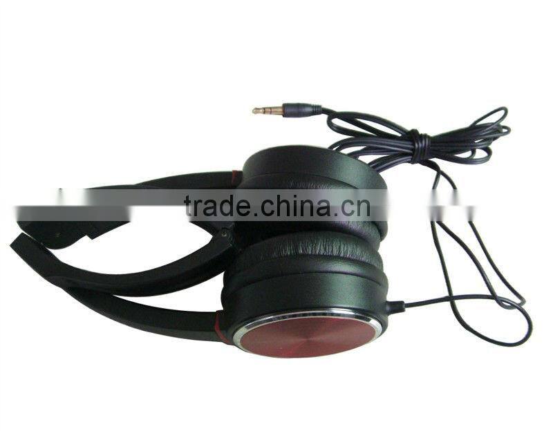 Wired foldable slim computer headset with mic from shenzhen