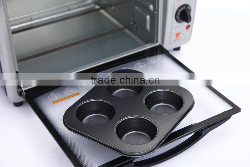 FDA/LFGB Good Quality Easy Clean Baking Cake Pan Good Functon Four Hole Non-Stick Microwave Safe Cake Pan