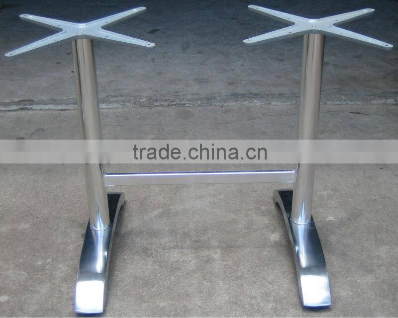 Used long dining table leg aluminum mental table base F3H2A