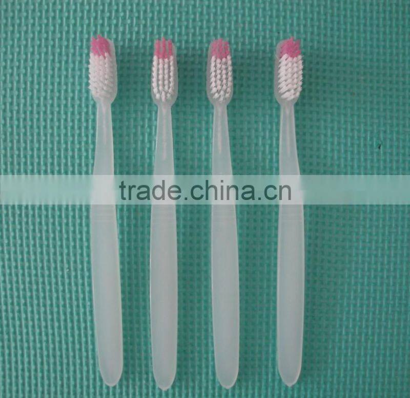 travel use healthful transparent hotel toothbrush transparent toothbrush