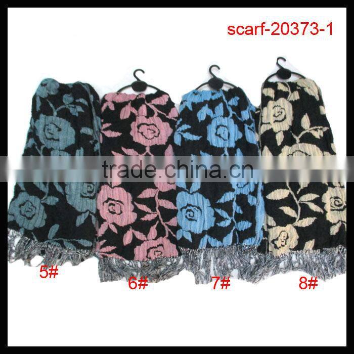 pashmina jacquard polyester fashion scarf/shawl