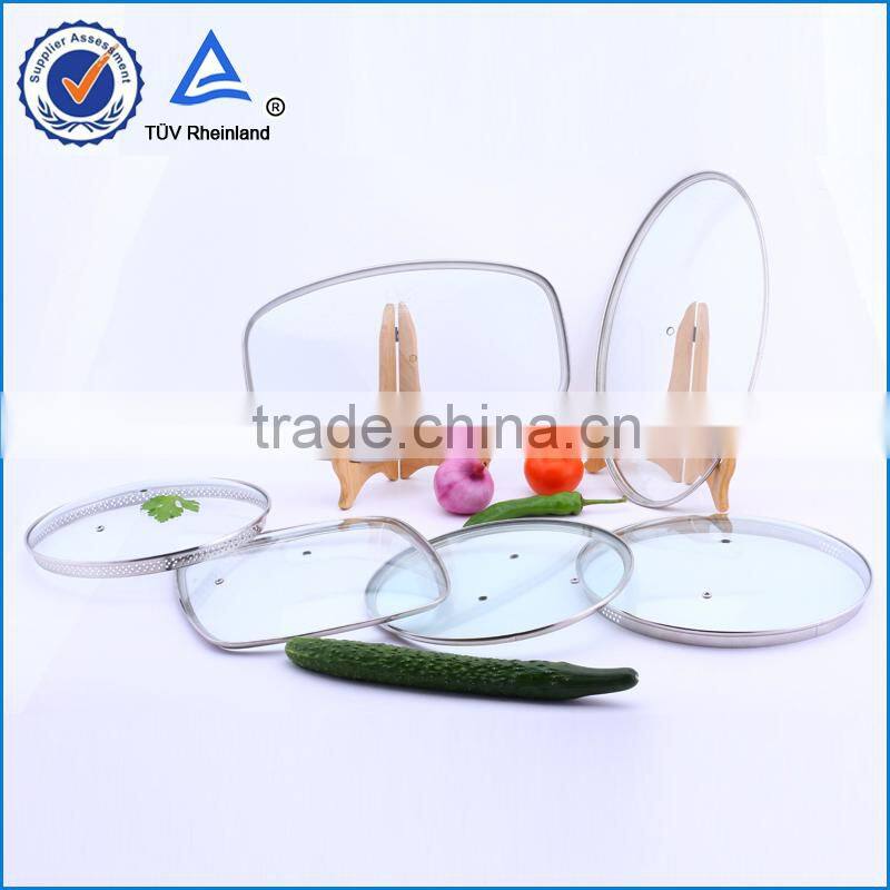 2015 hot sale round glass lid for round pot