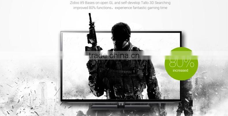 Full HD ZIDOO X9 Android TV Box 4K TV, 1080p Recorder, MSTAR Quad Core 2GB RAM Support Wi-Fi Blutooth4.0 KODI