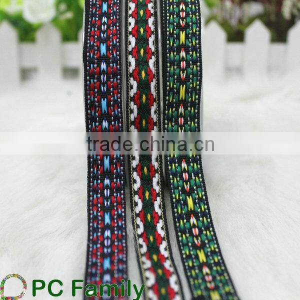 1.5cm red embroidery ribbon for garment accessories