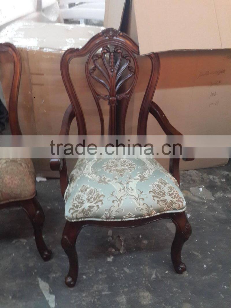 high quality antique solid wood 6 seater dining table A20