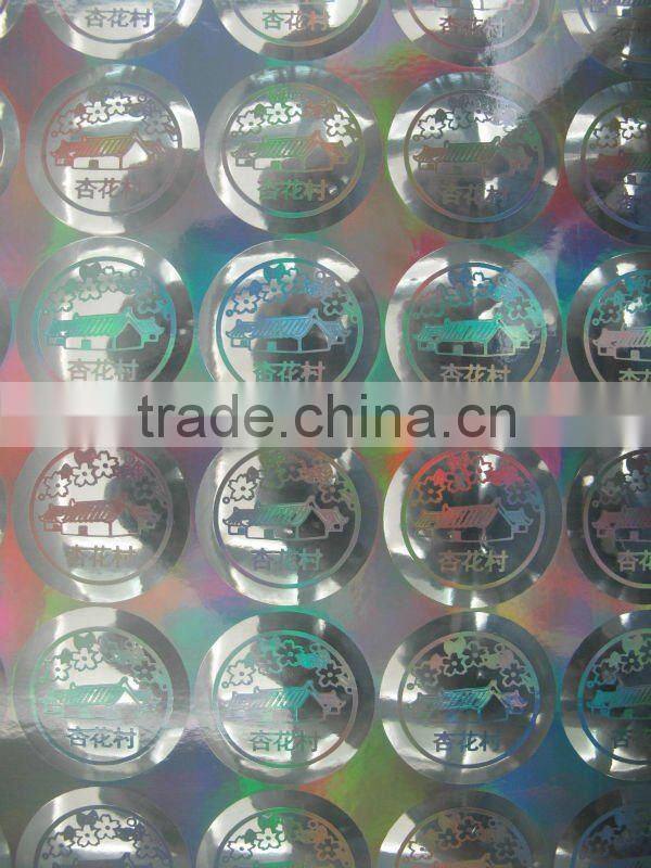 Customised Label sticker With PET multi lens Film