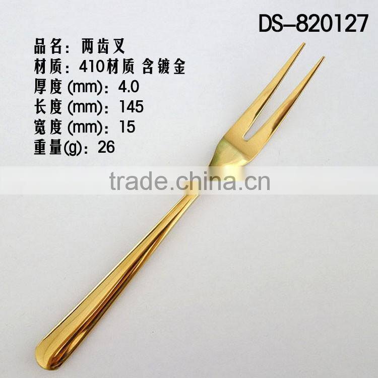 Best sale gold plated 410 material with cloth wheel light cutlery set