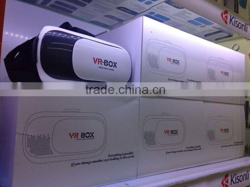High Quality VR BOX 2.0 Version VR Virtual 3D Glasses + wireless bluetooth remote for Sex Video