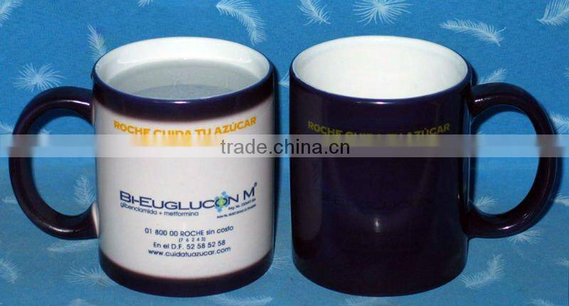 11oz Change Color Mug ,black colour changing mug