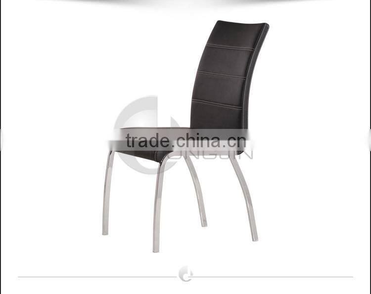 Hongjin Office Room Furniture Chrome Black Chairs